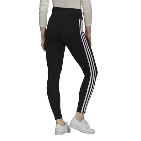 Wyprzedaż - Legginsy damskie Adidas Originals HW TIGHTS z wysokim stanem sportowe czarne  (GT8461)