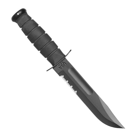 Ka-Bar 1214 - Black Serrated (GFN Sheath)