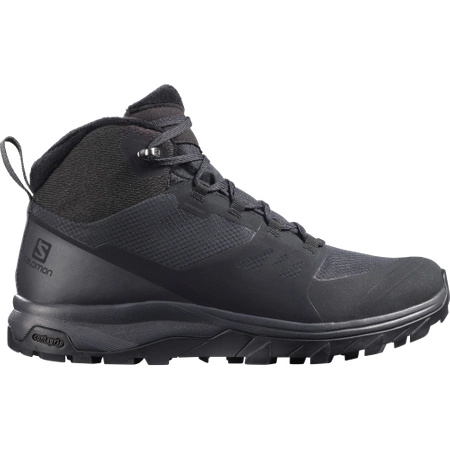 Wyprzedaż - Buty trekkingowe damskie Salomon OUTsnap CSWP zimowe outdoorwe wodoodporne czarne (L41110100)