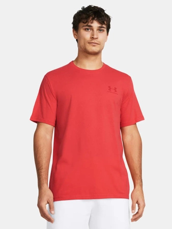 T-shirt sportowy męski Under Armour Sportstyle szybkoschnący czerwony (1326799-814)