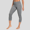 Wyprzedaż - Legginsy termoaktywne damskie 3/4 Odlo Active Warm Eco spodnie sportowe do łydki szare (159131/10183)