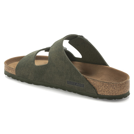 Klapki Birkenstock Arizona Vegan damskie/męskie Microfaser Regular na szeroką stopę zielone (1024550)