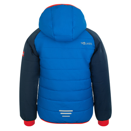 Kurtka zimowa dziecięca Trollkids Kids Hafjell Snow Jacket PRO z kapturem wodoodporna niebieska (514-117)