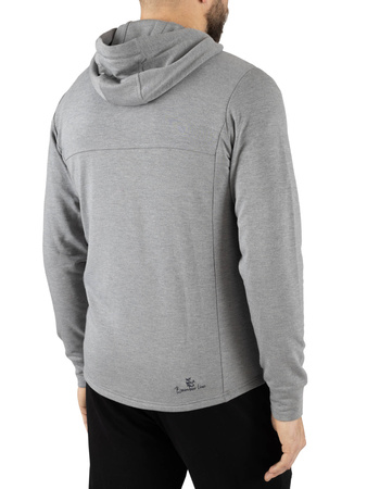 Wyprzedaż - Bluza męska bambusowa Viking Lonetree Hoodie Bamboo Man szara polarowa (730/25/9444/0800)
