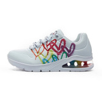 Sneakersy damskie Skechers Jgoldcrown Uno 2 Floating Love serduszka (155521-WHT)