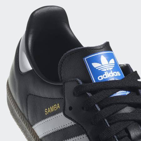 Buty adidas Originals Samba OG sneakersy damskie męskie czarny zamsz (B75807)