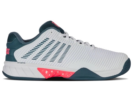 Męskie sneakersy K-Swiss HYPERCOURT EXPRESS 2 WH/STRGZR/NEONBLZ-M (06613-129-M)