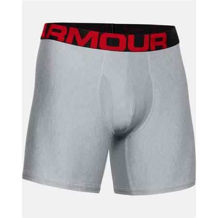 Bokserki Under Armour Tech 6IN 2 Pack M Szare (1363619-011)