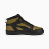 Buty męskie Puma Rebound Mid Strap WTR Winter Burnt Olive Black z futerkiem (386376-02)