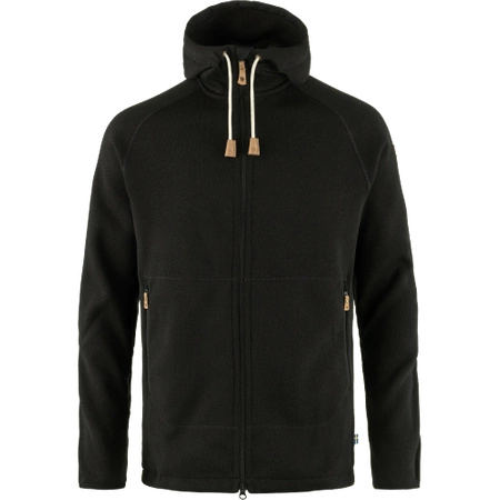 Polar męski Fjällräven Övik Fleece Hoodie M Black (F82252-550)