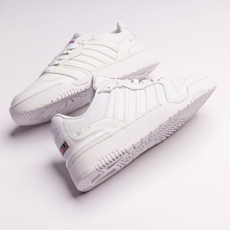 Wyprzedaż - Sneakersy męskie K-Swiss SI-18 Rival buty sportowe skórzane tenisówki białe (08531-101-M)