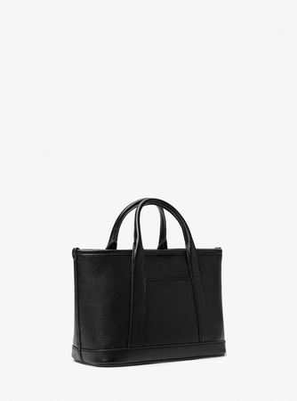 Wyprzedaż - Torebka damska Michael Kors Luisa Small Pebbled BLACK czarna (30R4G99T1L)