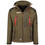 Kurtka zimowa męska Geographical Norway Techno KAKI-RED DB MEN 056 wiatroszczelna nieprzemakalna zielona (WW4342H/GN)