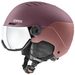 Kask narciarski damski/męski Uvex Wanted Visor snowboardowy all-mountain fioletowy (56/6/262/70)