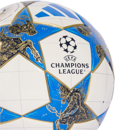 Piłka nożna adidas UCL Mini 25/26 League Stage biało-niebiesko-złota JP1544 (JP1544)