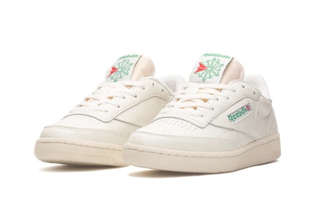 Buty sportowe damskie Reebok Club C 85 Vintage W Chalk Alabaster stylowe sneakersy białe (100007797)