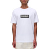 Koszulka Napapijri S-BOX LOGO SS Biały (NP0A4I3L002)
