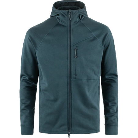 Polar męski Fjällräven Abisko Grid Fleece Hoodie M Mountain Blue (F12600228-570)