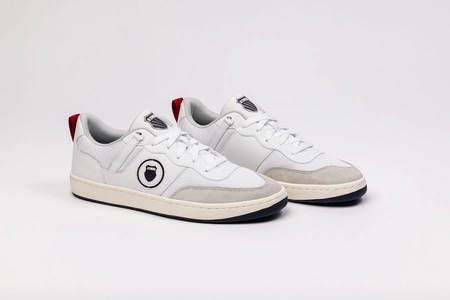 Wyprzedaż - Sneakersy męskie K-Swiss K-Varsity trampki buty sportowe białe (09075-130-M)