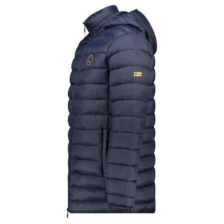 Kurtka męska Geographical Norway AMIGOBADGE LONG HOOD DB NAVY MEN 233 NAVY (WY8852H/GN-MARINE)