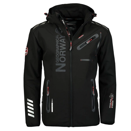 Kurtka softshellowa męska Geographical Norway Royaute ASSOR B MEN 068 (WW1975H/GN/Black / Black)