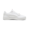 Wyprzedaż - Buty sportowe damskie Puma Carina 2.0 Lux sneakersy skórzane białe (395017-05)