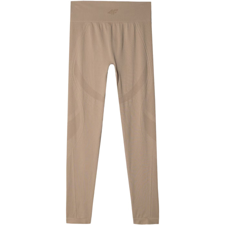 Legginsy termoaktywne damskie 4F F157 jasny brąz  (4FWAW24USEAF157 82S)