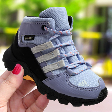 Wyprzedaż - Buty sportowe dziecięce adidas Terrex Mid GTX sneakersy fioletowe (FZ6053)