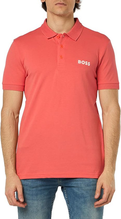 Wyprzedaż - Koszulka Polo męska BOSS Paule Open Red slim fit czerwona (50512789-646)