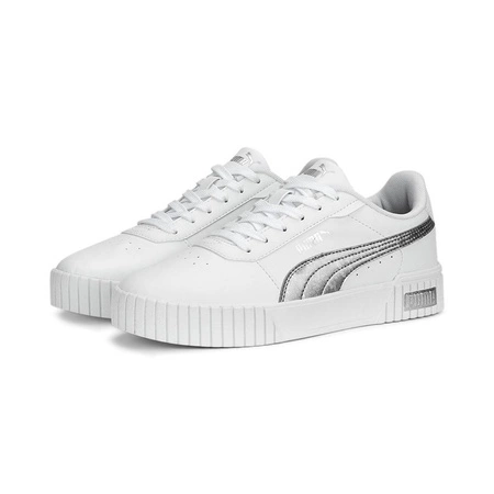 Buty sportowe damskie do tenisa Puma Carina 2.0 Space Metallics białe (389387-02)