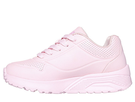 Sneakersy dziewczęce Skechers UNO LITE SPREAD  w serduszka do kostki różowe (314065LLPMT)