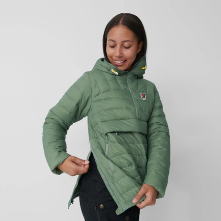 Kurtka puchowa ocieplana damska Fjällräven Expedition Pack Down Anorak W Patina Green (F86376-614)