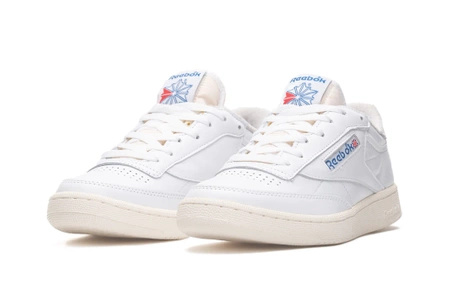 Buty sportowe męskie Reebok Club C 85 Vintage Cloud White Chalk sneakersy skórzane białe (100007875)