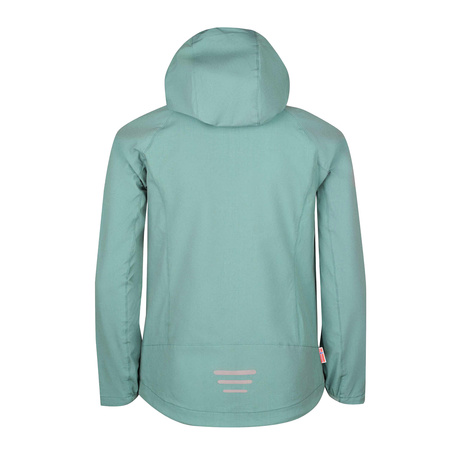 Kurtka z rozciągliwym stretchem dziecięca dla dziewczynki Trollkids Girls Kvalvika Jacket glacier green/navy (329-319)