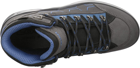 Buty trekkingowe dziecięce Lowa KODY Evo GTX mid junior anthrazit/blau gore-tex wodoodporne (650050 9743)