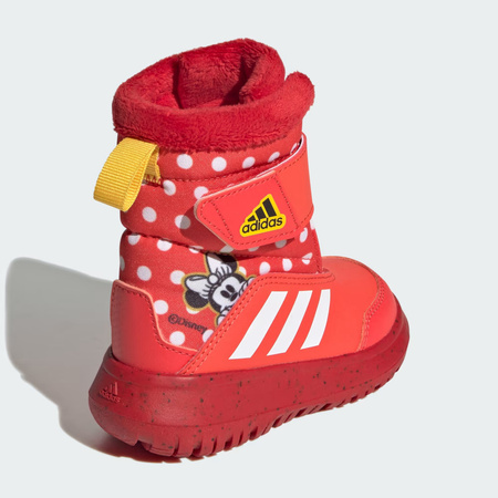 Śniegowce dziecięce adidas Winterplay Minnie I buty zimowe dla dziewczynki z Myszką Minnie czerwone (IG7191)