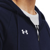 Bluza z kapturem męska Under Armour Rival Fleece FZ Hoodie granatowa (1379767-410)