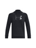 Wyprzedaż - Bluza sportowa męska Under Armour UA Armour Fleece Big Logo HD z kapturem czarna (1379743-001)