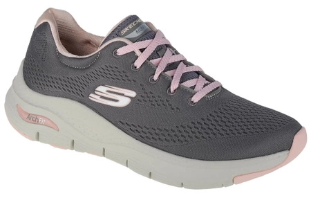 Wyprzedaż - Sneakersy sportowe damskie Skechers Arch Fit Big Appeal buty treningowe szary (149057-GYPK)