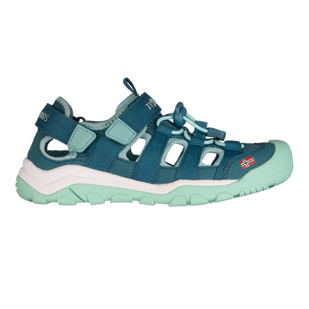 Sandały sportowe dziecięce dla chłopca/dziewczynki Trollkids Kids Kristiansand Sandal XT teal/aqua (665-332)