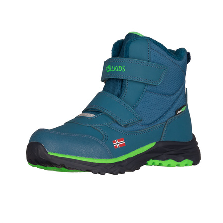 Śniegowce dziecięce Trollkids Kids Hafjell Winter Boots buty zimowe wodoodporne niebieskie (264-104)