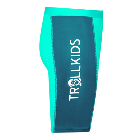 Strój kąpielowy dziecięcy dla chłopca/dziewczynki Trollkids Kids Kvalvika Swim Shorts dark mint/petrol (333-143)