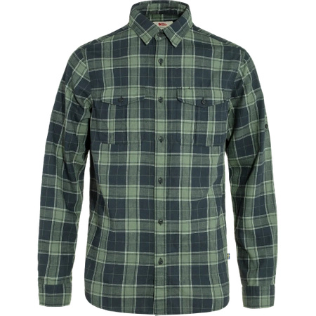 Koszula z długim rękawem męska Fjällräven Övik Travel Shirt LS M Dark Navy-Patina Green (F87208-555-614)