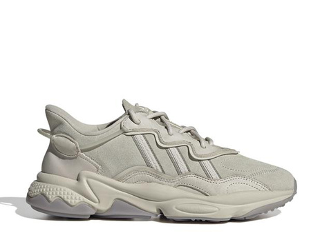 Wyprzedaż - Buty sportowe damskie Adidas Originals Ozweego skórzane sneakersy streetwearowe beżowe (GY6177)