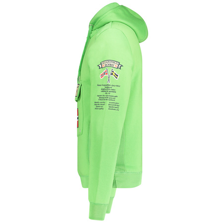 Bluza Geographical Norway GYMCLASS FLASH GREEN MEN 054  POP jaskrawa zieleń męska (WW4181H/GN-Flashy green)