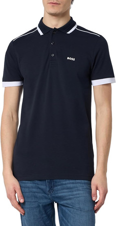 Koszulka Polo męska BOSS Paddy 1 BLU regular fit granatowa (50512995-402)