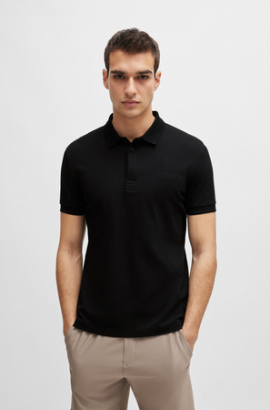 Koszulka Polo męska BOSS Paule 1 NERO slim fit czarna (50512892-001)