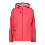 Wyprzedaż - Kurtka z kapturem przeciwdeszczowa damska CMP Woman Jacket Fix Hood czerwona (39X6636-C712)