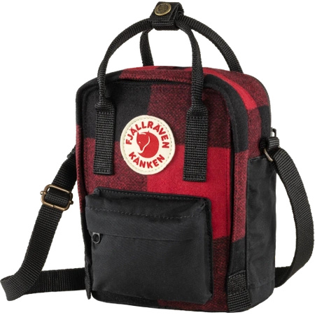 Torba na ramię Fjällräven Kånken Re-Wool Sling Red-Black (F23329-320-550)