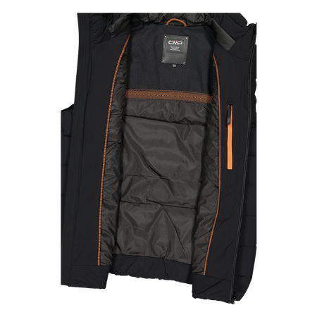 Wyprzedaż - Kamizelka ocieplana męska CMP bezrękawnik sportowy zimowy czarny (34K0757/U901)